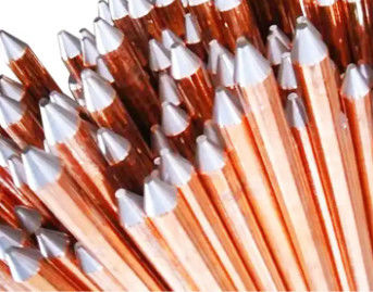 卸売 低価格 10mm 20mm DIA 電気 銅 固定 接地 電極 銅 接地 棒